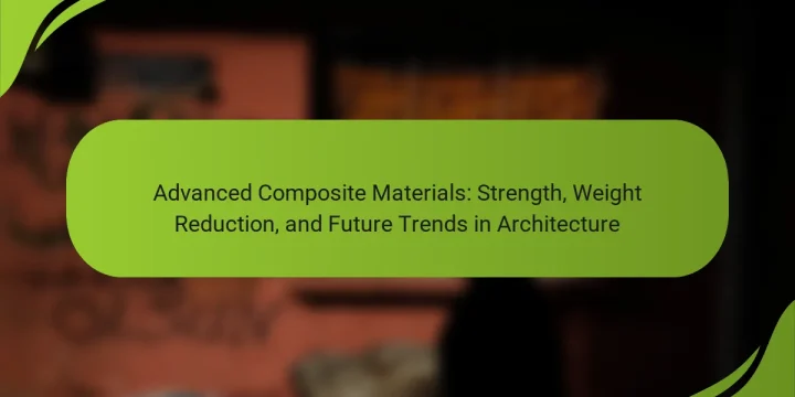 Advanced Composite Materials: Strength, Weight Reduction, and Future Trends in Architecture