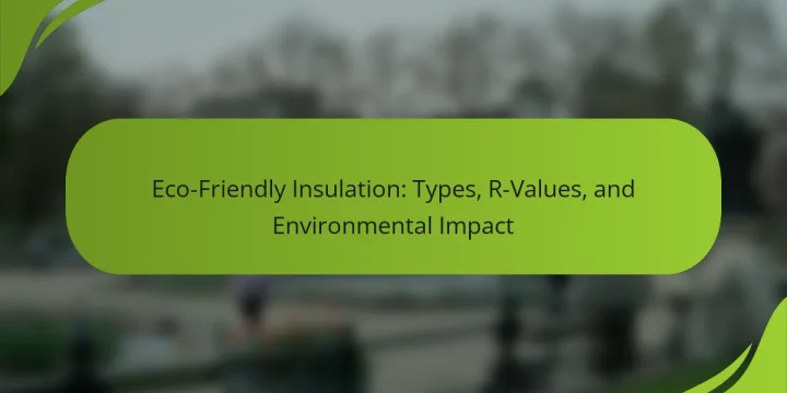 Eco-Friendly Insulation: Types, R-Values, and Environmental Impact