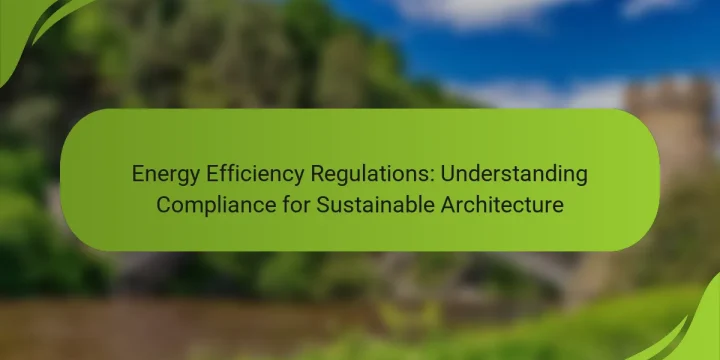 Energy Efficiency Regulations: Understanding Compliance for Sustainable Architecture