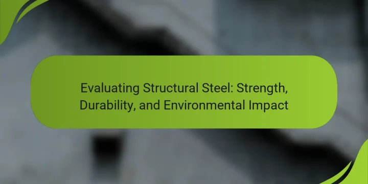 Evaluating Structural Steel: Strength, Durability, and Environmental Impact