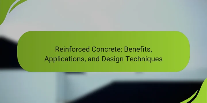 Reinforced Concrete: Benefits, Applications, and Design Techniques