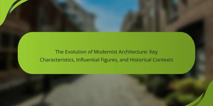 The Evolution of Modernist Architecture: Key Characteristics, Influential Figures, and Historical Contexts