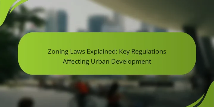 Zoning Laws Explained: Key Regulations Affecting Urban Development